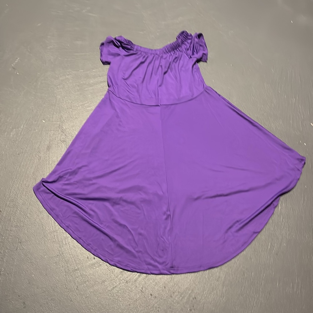 NWOT- Purple Off-Shoulder Dress - Picture 5 of 5